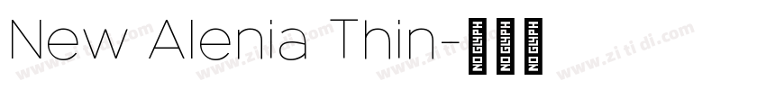 New Alenia Thin字体转换